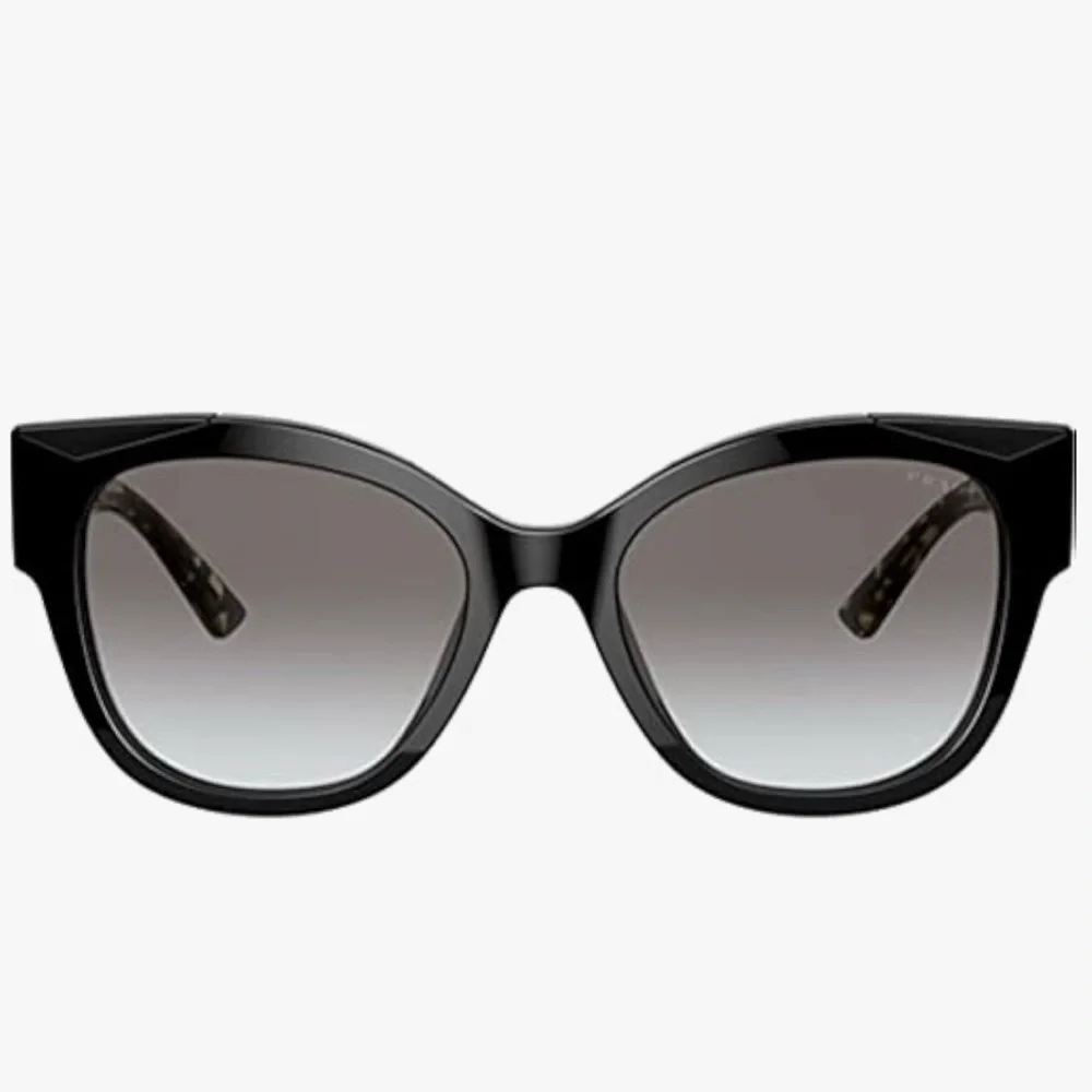 PRADA PR 02WS 01MOA7 54 Gray Lens Black Tortoise Frame Cat Eye Gradient Sunglass